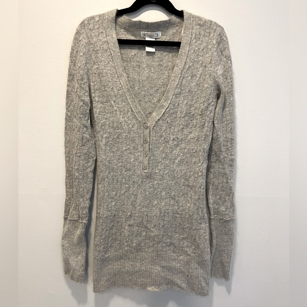 Gray wool Henley sweater from Nordstrom